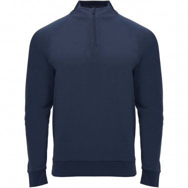 Logotrade presentreklam bild: Epiro långärmad unisex sweatshirt med kvartslång dragkedja