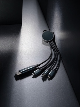 Logotrade reklamprodukter bild: Terra 6-i-1 kabel i RCS återvunnen aluminium