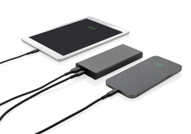 Logotrade kampanjprodukter bild: Terra 10.000 mAh/18W powerbank RCS återvunnen aluminium