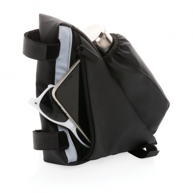 Logotrade presentreklam bild: Cykelväska i PU med flaskhållare