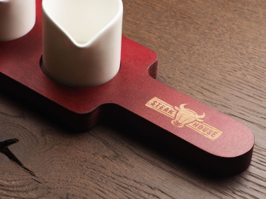 Logotrade profilreklam bild: Trä 3 Shot Servering Board 1863121