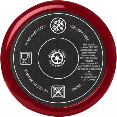 Logotrade kampanjprodukter bild: Melbourne RCS-certifierad mugg med sugrör, 1 200 ml