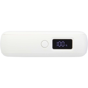 Logotrade profilprodukter bild: Acrux 10 000 mAh 35 W powerbank för surfplattor med inbyggd Type-C-kabel – tillverkad av återvunnen plast