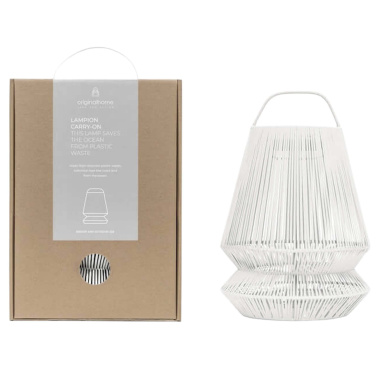 Logotrade reklamprodukter bild: Originalhome Lampion återvunnen bärbar lampskärm